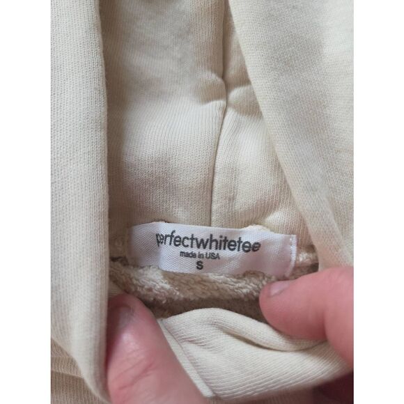 Perfect White Tee Kokomo Hoodie in white sz Small - Picture 3 of 5